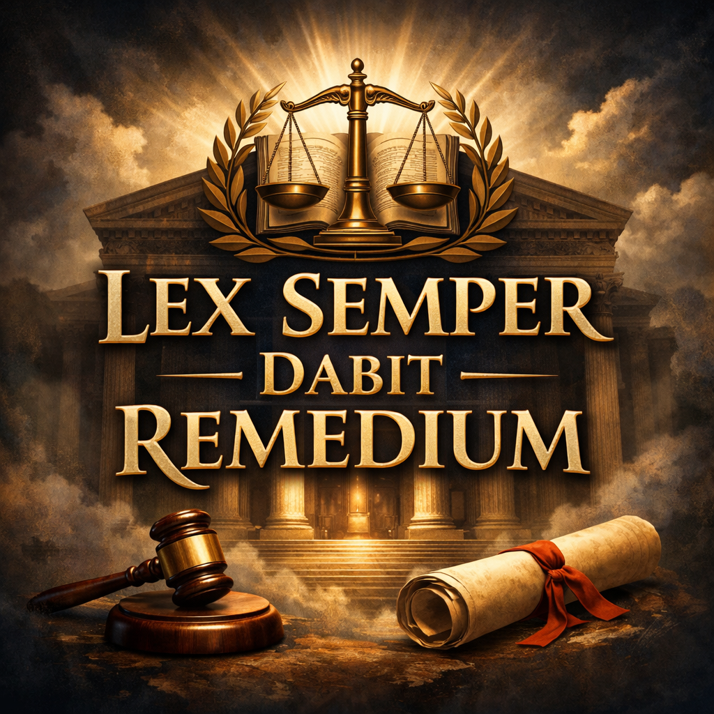 "LEX SEMPER DABİT REMEDİUM."