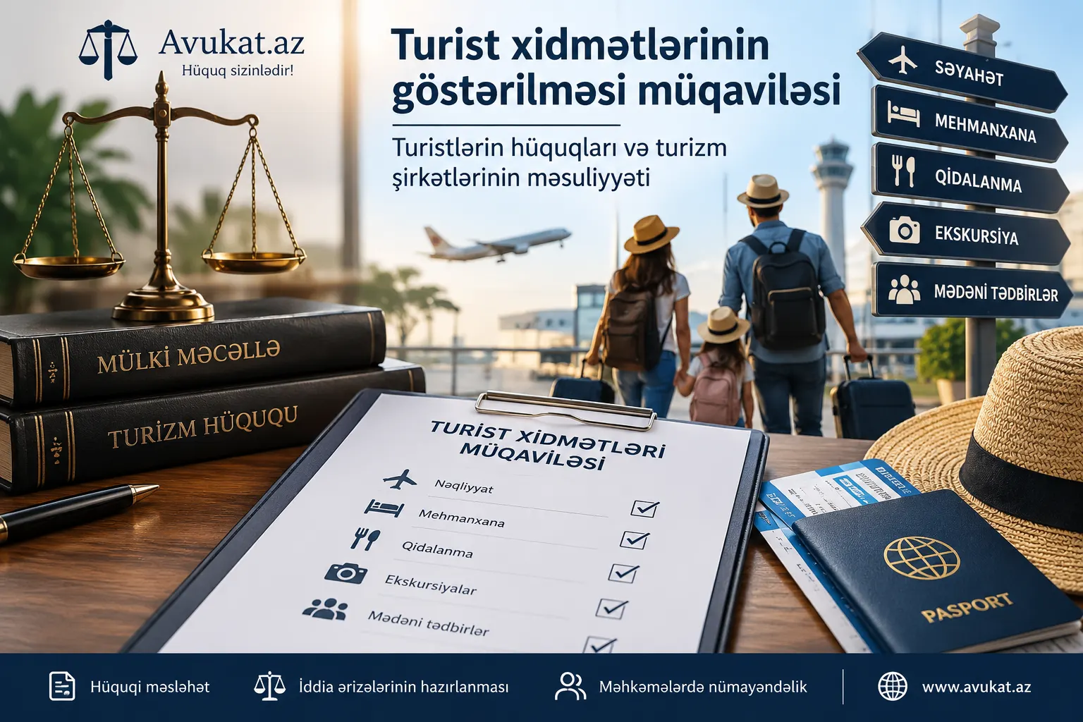 Turist xidmətlərinin göstərilməsi müqaviləsi: Turistlərin hüquqları və turizm şirkətlərinin məsuliyyəti