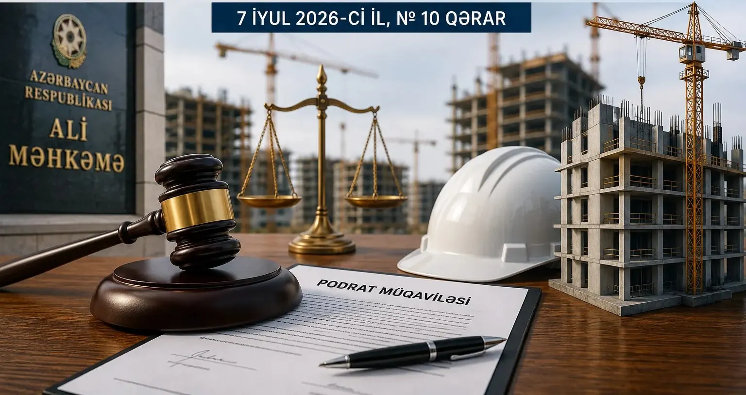 Ali Məhkəmə Plenumu podrat müqavilələri üzrə mühüm hüquqi mövqe formalaşdırdı – tikinti, təmir və xidmət müqavilələrinə yeni yanaşma